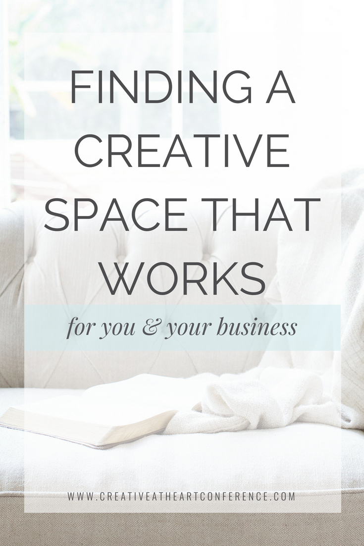 Finding a Creative Space that Works for You and Your Biz // Creative at Heart #bosslady #homeoffice #inspiration 