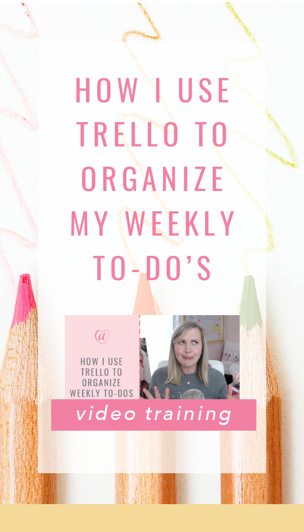 How I Use Trello to Organize My Weekly To-do’s // Creative at Heart #trello #businessorganization #todolists #organization #productivity