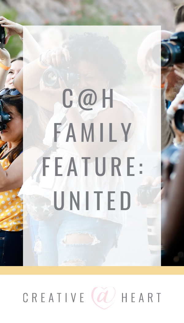 Creative Family Feature: United // Creative at Heart #creativefamilyfeature #creativeatheart #showit #united #conference
