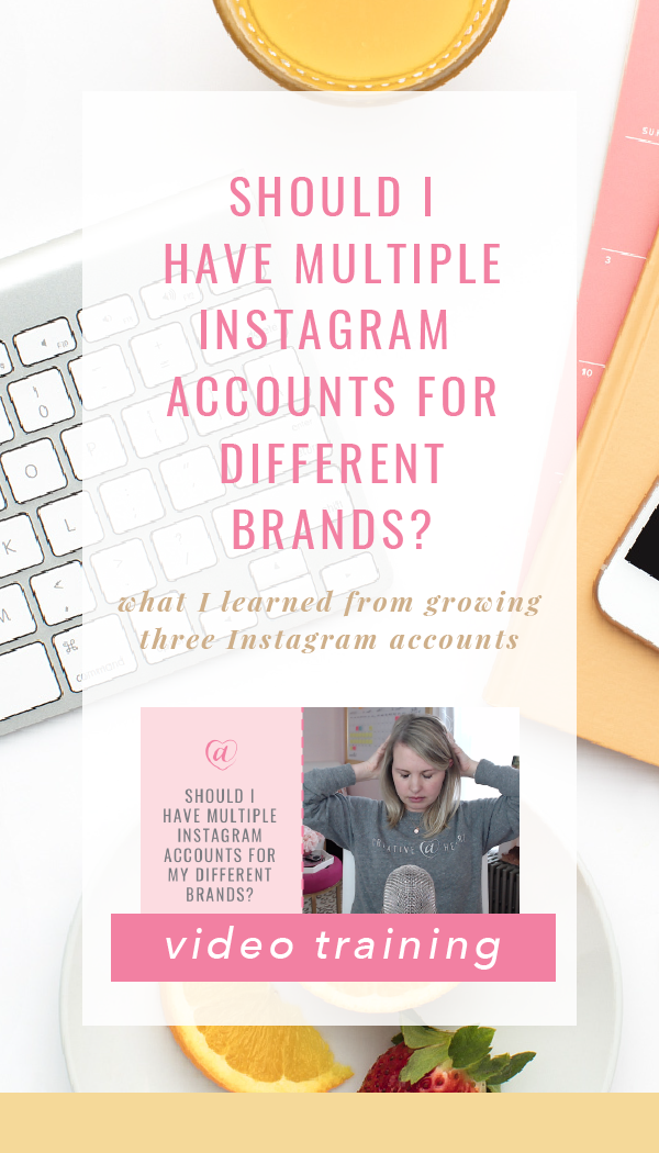 Should I Have Multiple Instagram Accounts for Different Brands? What I Learned from Growing Three Instagram Accounts // Creative at Heart #instagram #instagramgrowth #contentbucket #ruleofone #brandgrowth