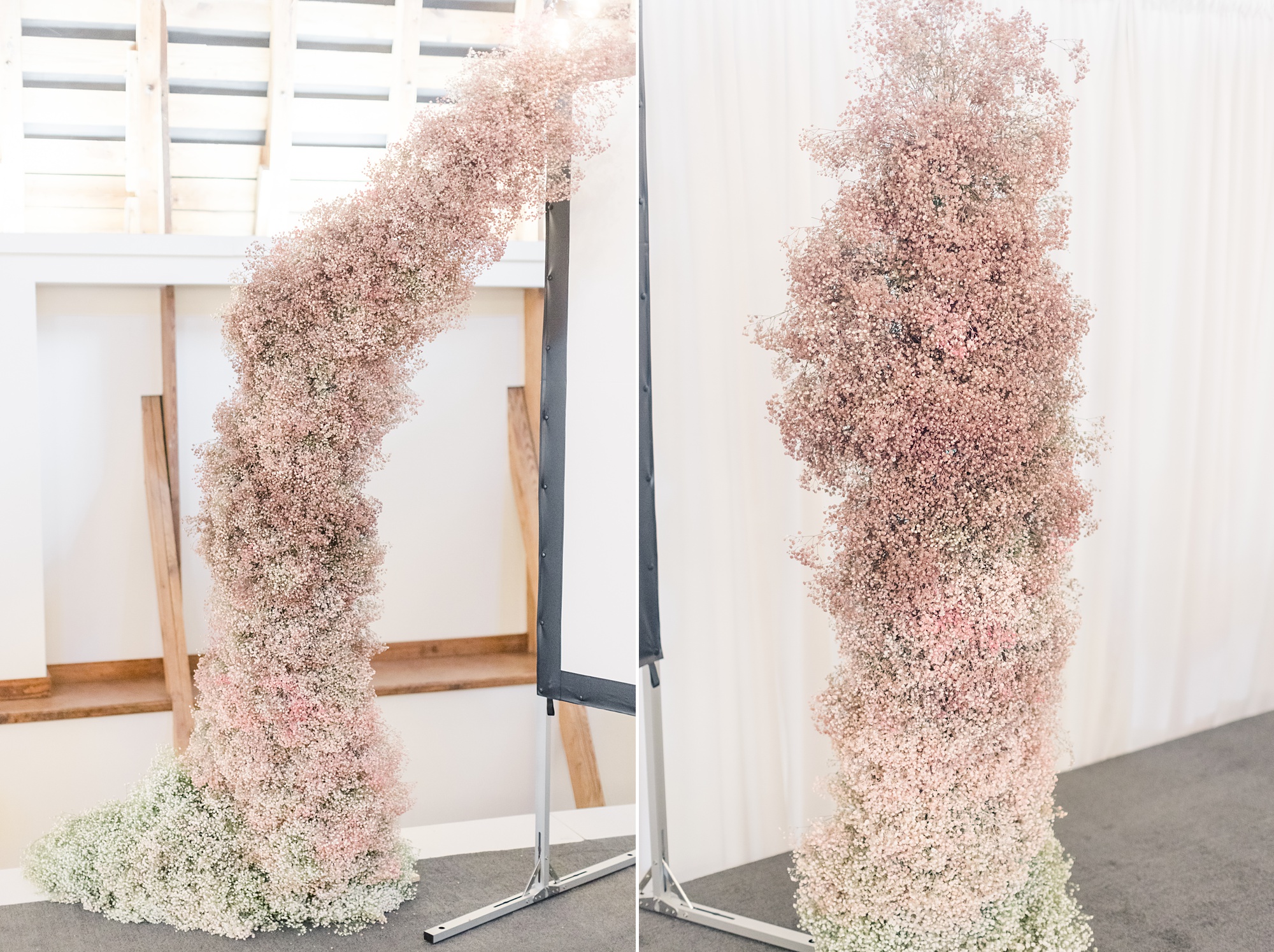 tall pink floral setups for Creative at Heart Round 10